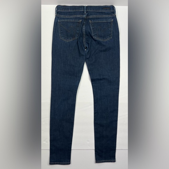 Citizens of Humanity Avedon Low Rise Skinny Jeans - dark wash, size 27 - Picture 3 of 13